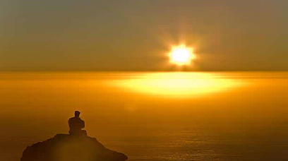 The sun shines day or night